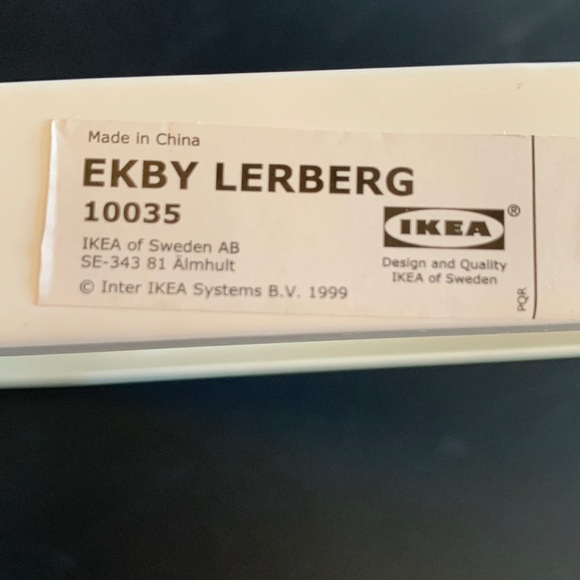 NWT IKEA White Metal Bracket Set shelf accessories - Picture 4 of 11